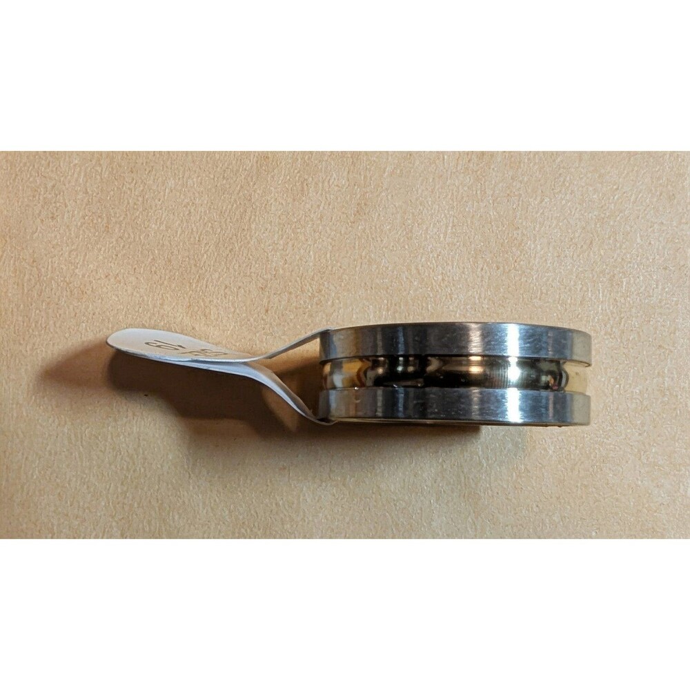 New! Two-Tone Stainless Steel Band Ring - Size 19 (US Size 9)